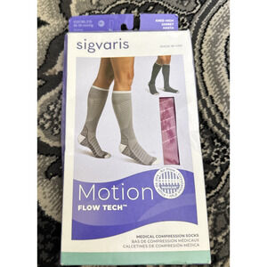 Sigvaris Motion Flow Tech Calf Compression Socks, ML, Orchid